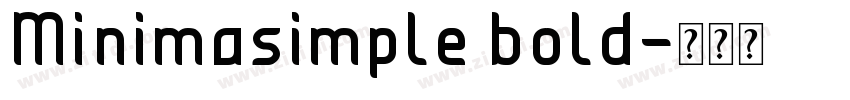 Minimasimple bold字体转换